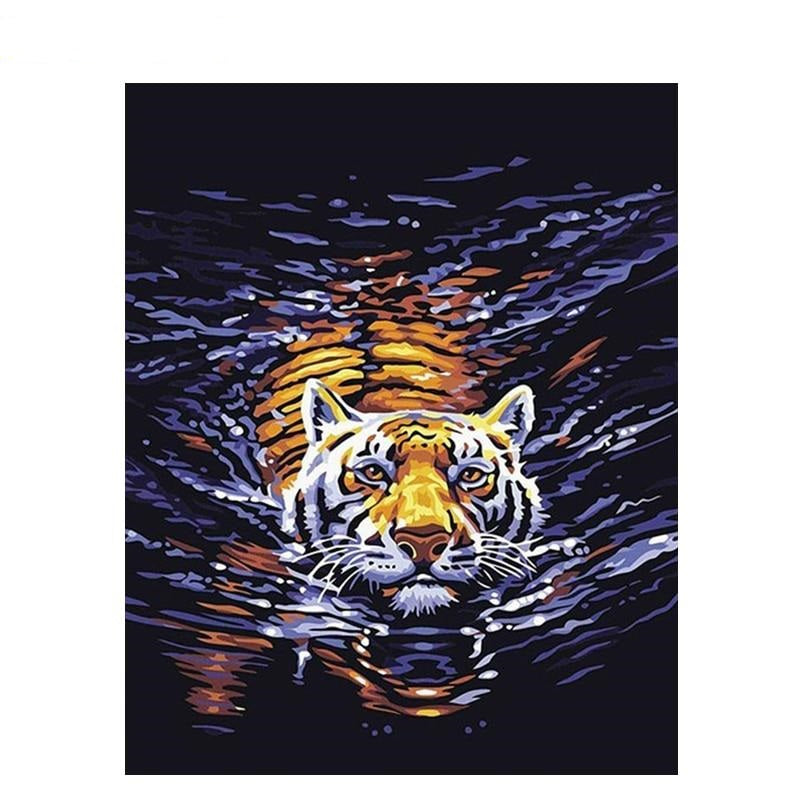 Paint By Numbers Tiger Kits For Adults