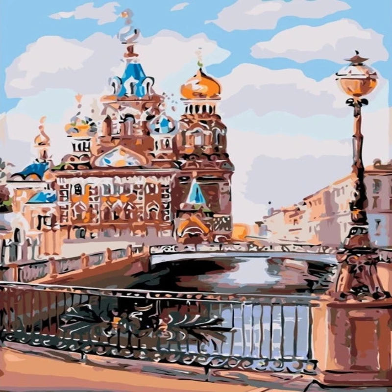 Savior Church Cathedral Paint by Numbers