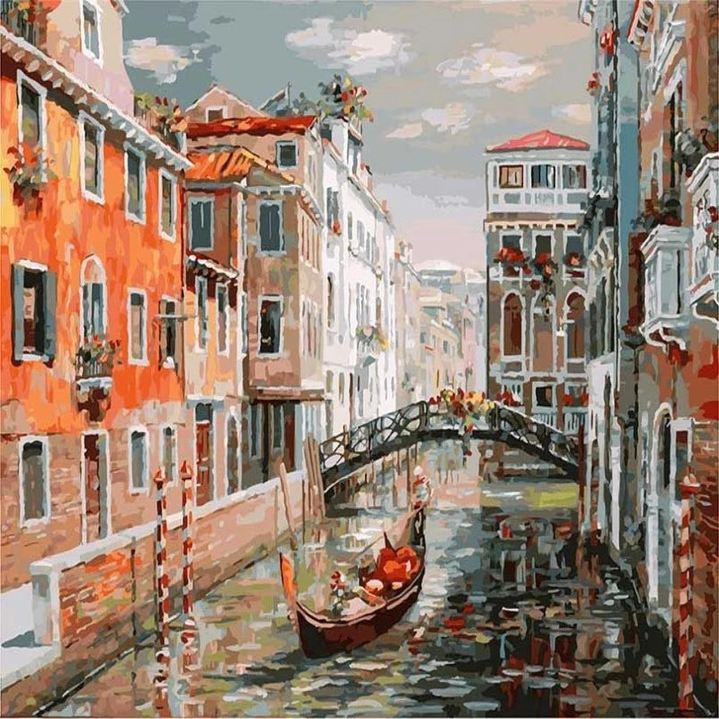 Venice Resort Scenery Paint by Numbers