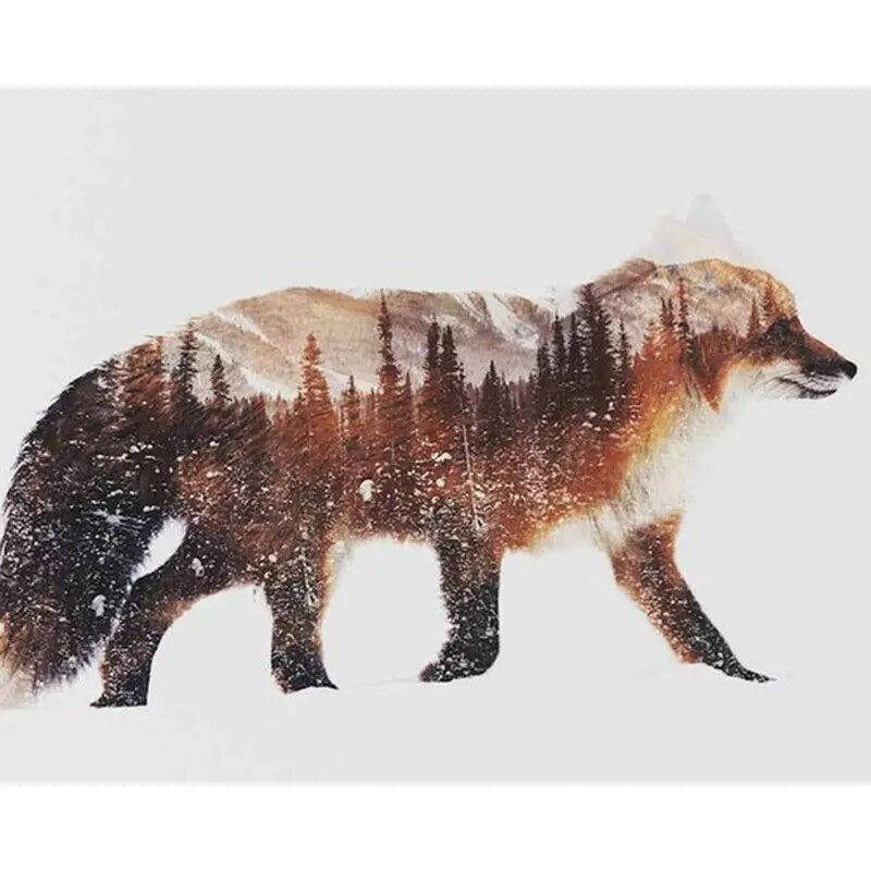 Fox Figure Paint by Numbers