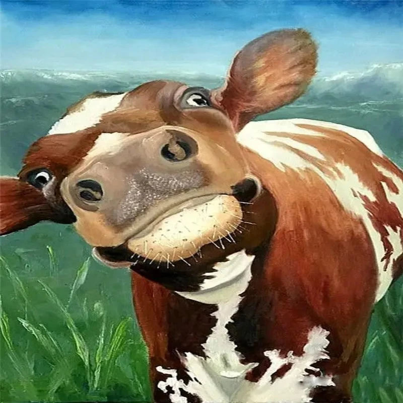 Longhorn Cattle Paint by Numbers