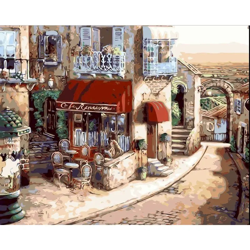 Italian Coffee Shop Paint by Numbers