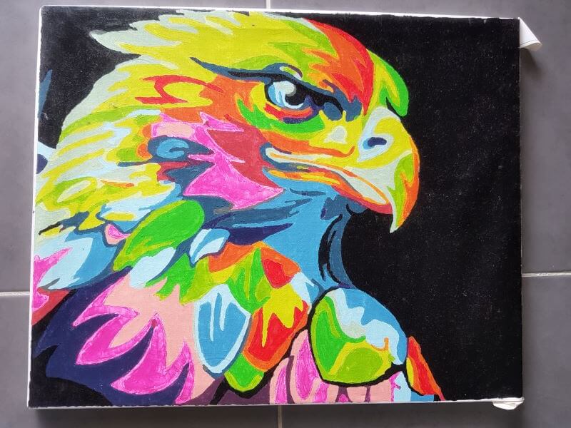 paint by numbers painted