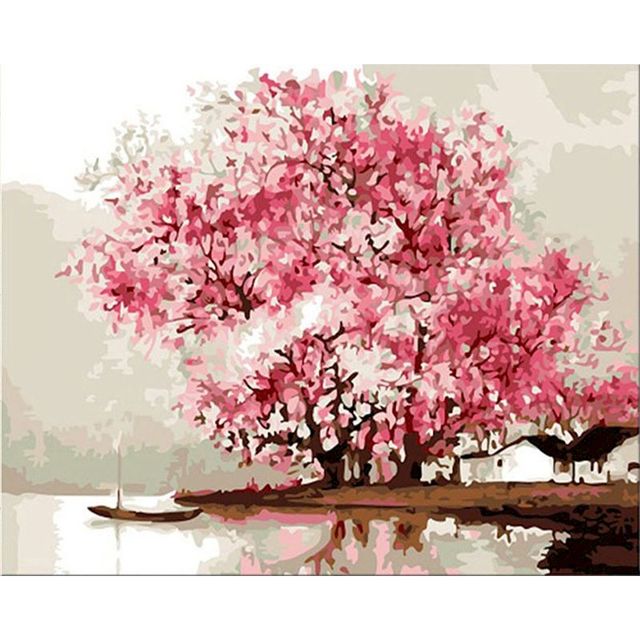 Paint By Numbers Cherry Blossom Kit