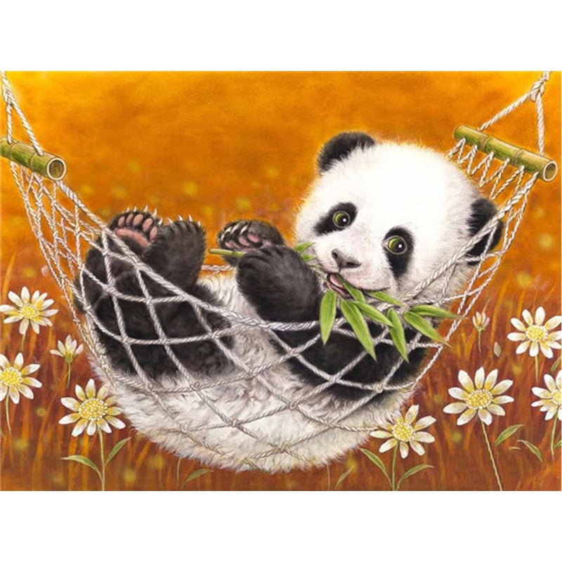 panda hängematte Paint By Numbers Panda In Hammock Kit