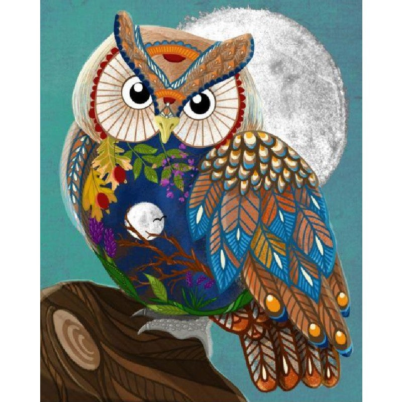 Paint by Number Kit, Owl 