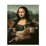 Paint By Numbers Mona Lisa With Cats