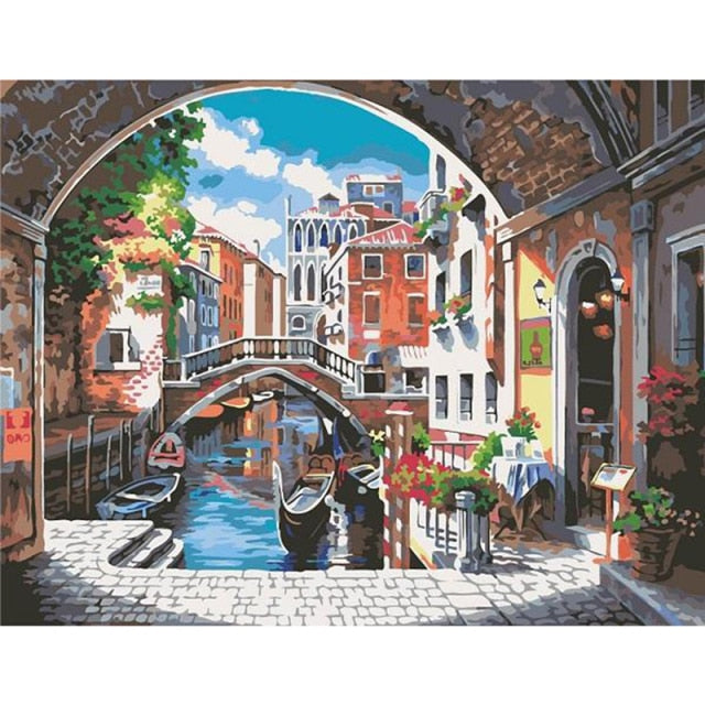 An Alley In Venice - Paint By Numbers Venice