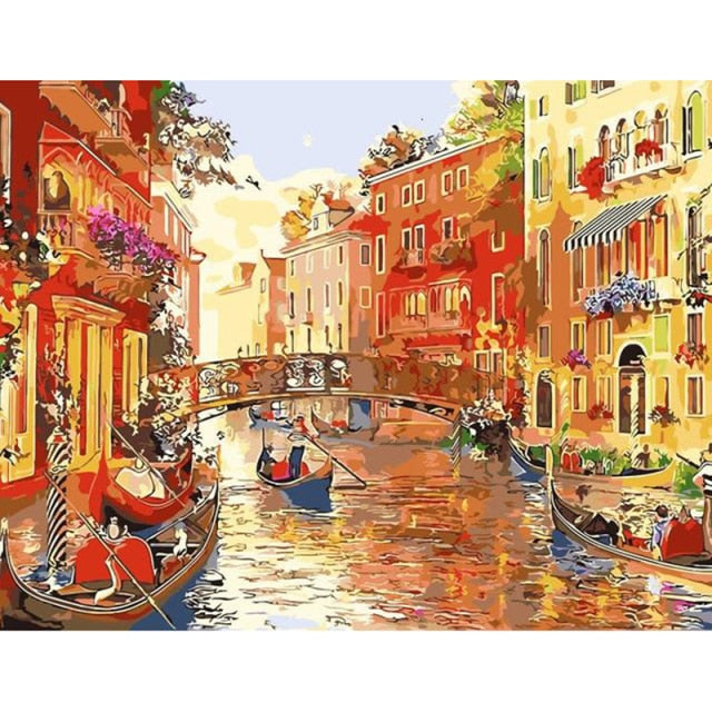 A Venice Canal - Paint By Numbers Venice