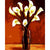 Lily Flowers In Glass Vase Paint by Numbers 