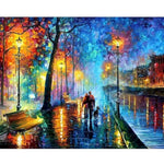 Park Night Landscape Paint by Numbers