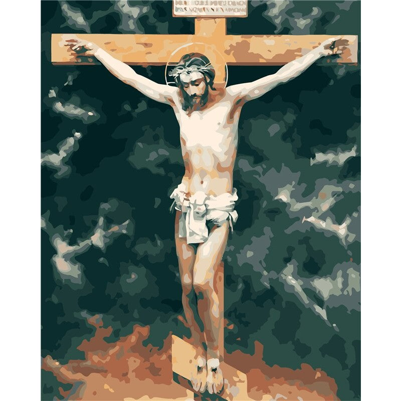 Jesus On The Cross Paint By Numbers Kit