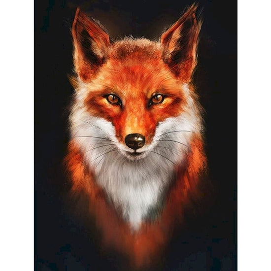Paint By Numbers Threatening Fox