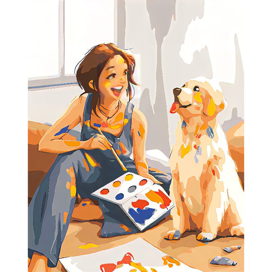 Painter And His Dog Paint By Numbers