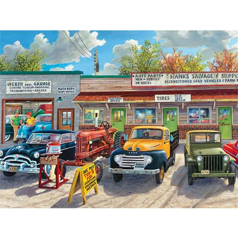 Old Jeep Vintage Auto Shop Paint by Numbers 