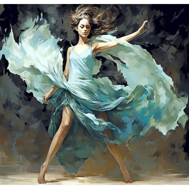 Dancing Woman Stunning Pose Paint by Numbers 