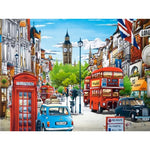 London City Street Scenery Paint by Numbers 