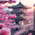 Lovely Cherry Blossom Japanese Temple Paint by Numbers 