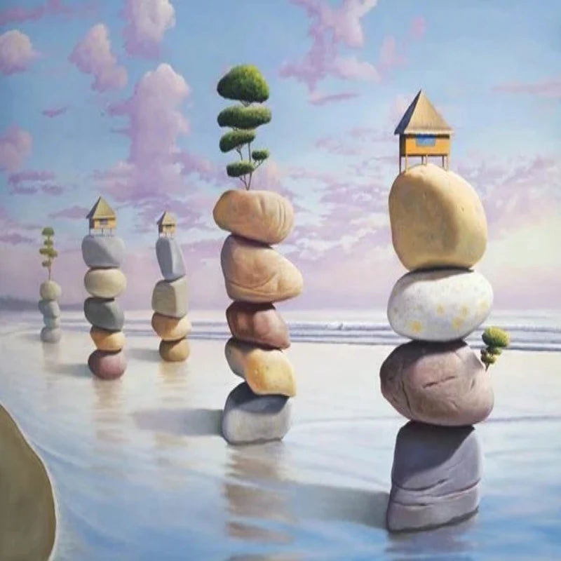 Magical Realism Of Home Seascape Paint by Numbers