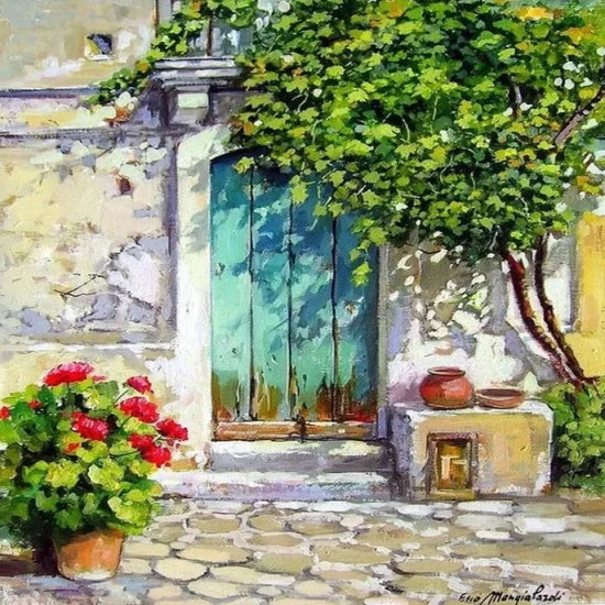 painted wooden trellis Trellis In Wooden Door Design Paint by Numbers Kit
