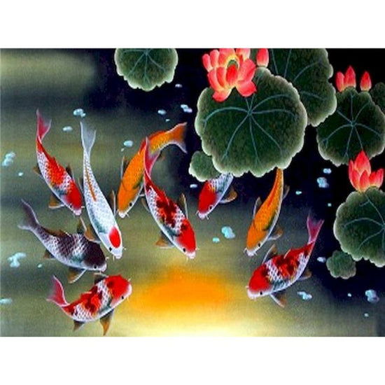 Koi Fish Painting By Numbers