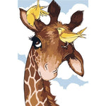 Cartoon giraffe - Paint By Numbers Giraffe