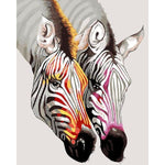 Couple of Zebras - Paint By Numbers Zebra