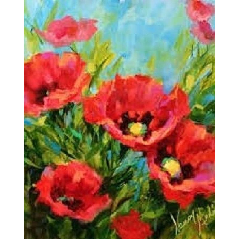 Paint By Numbers Poppy Field