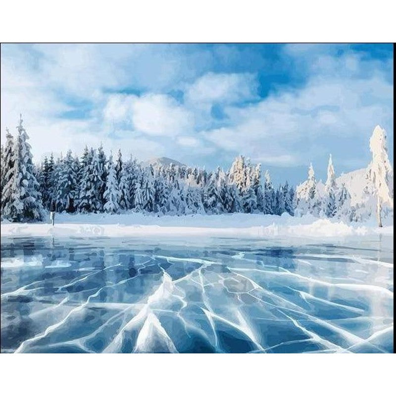Paint By Numbers Frozen Lakes