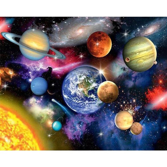 Paint By Numbers Planets
