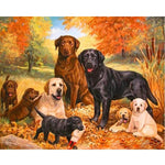 Paint By Numbers Labrador Family