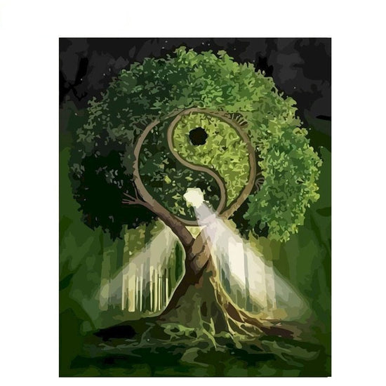 Paint By Numbers Yin Yang Tree