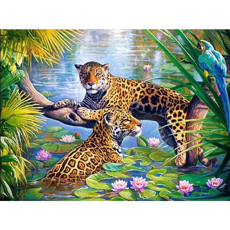 Paint By Numbers Panther Couple