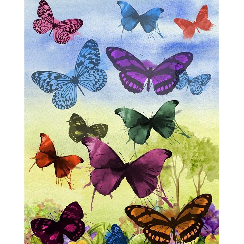 Paint By Numbers Butterflies