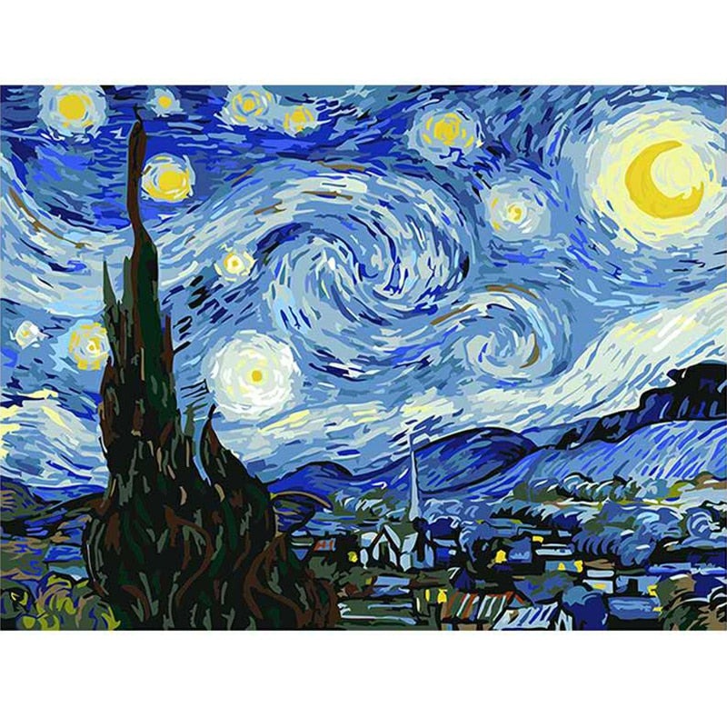 Starry Night Paint By Numbers