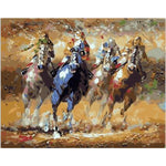 Paint By Numbers Horse Racing