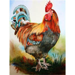 Paint By Number Abstract Rooster