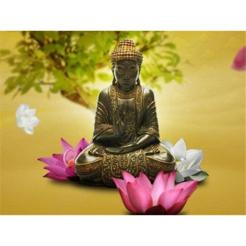 Paint By Numbers Buddha Pink Lotus