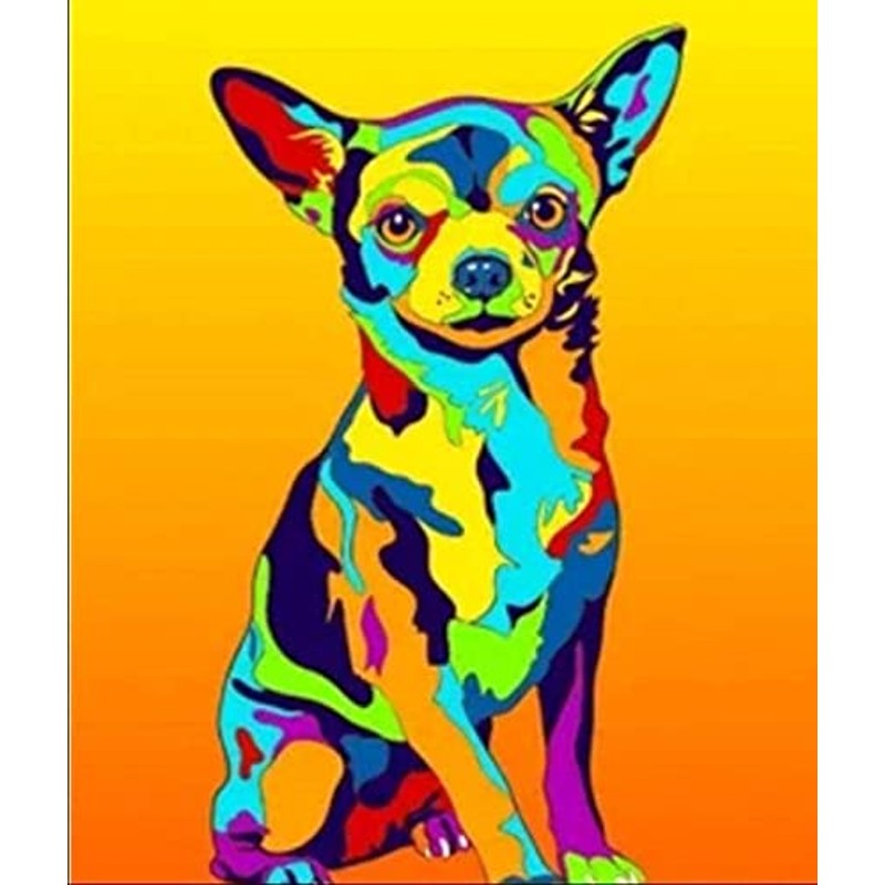 Paint By Numbers Colorful Chihuahua