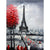 Paint By Numbers Eiffel Tower And Red Tree