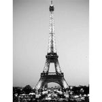 Paint By Numbers Eiffel Tower Black And White Picture
