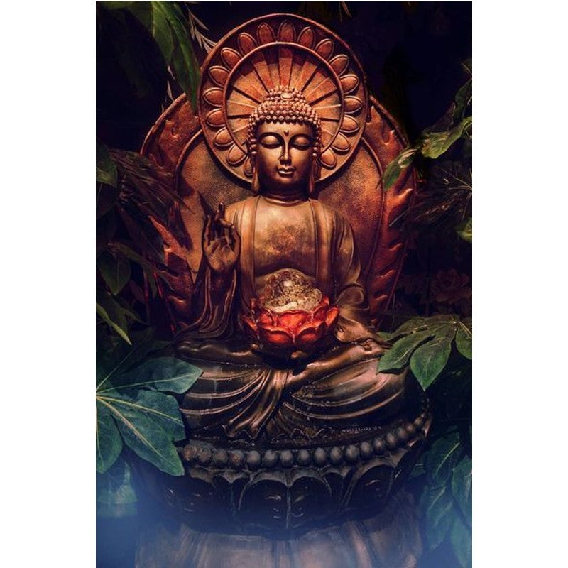 Paint By Numbers Old Buddha Statue