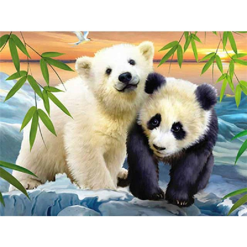 Paint By Numbers Panda And Polar Bear