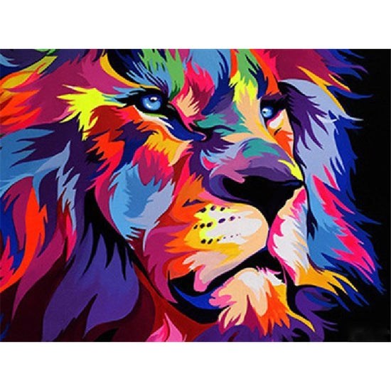 Rainbow Lion Paint By Numbers