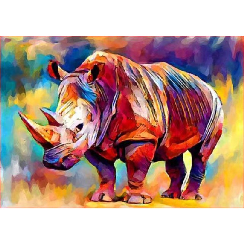 Rhinoceros Paint By Numbers