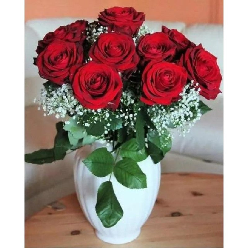 Red Rose Paint By Numbers Kit