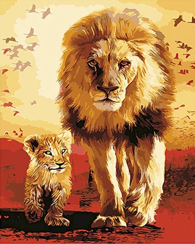 Father And Son Lion