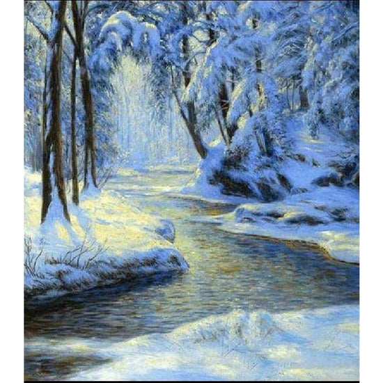 Paint By Number Snowy Forest