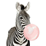 Zebra Bubble Gum Paint By Numbers