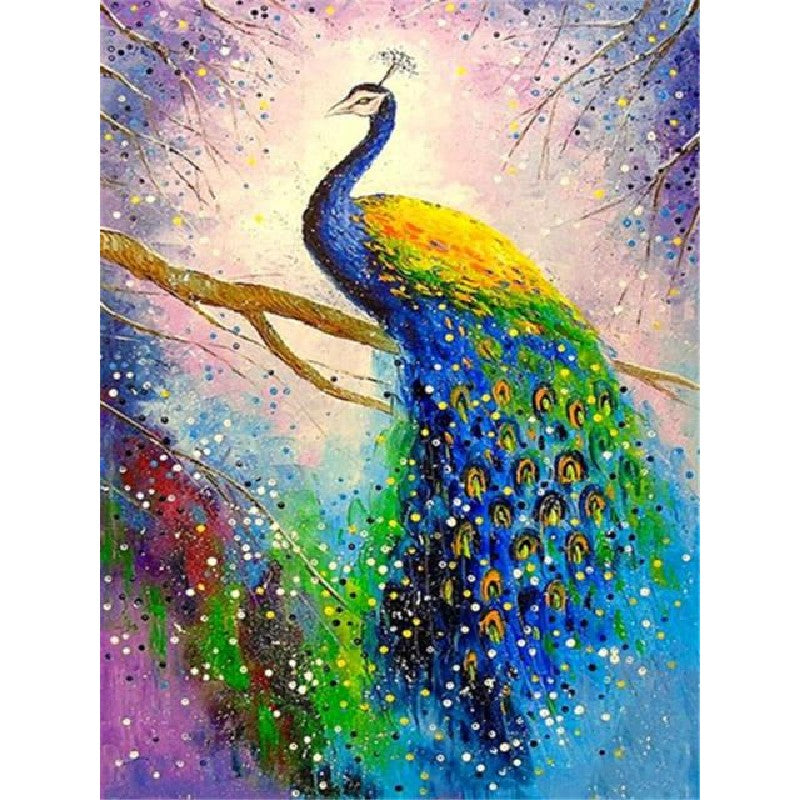 Paint By Numbers Elegant Peacock